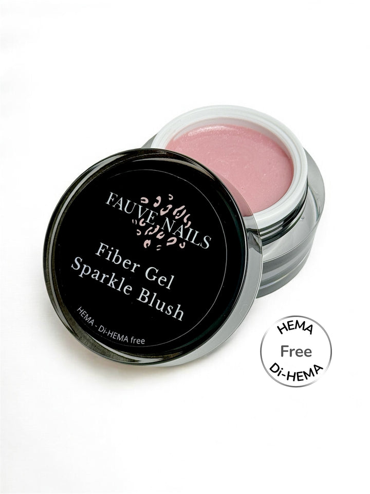 Fiber Gel Sparkle Blush HEMA - Di-HEMA free